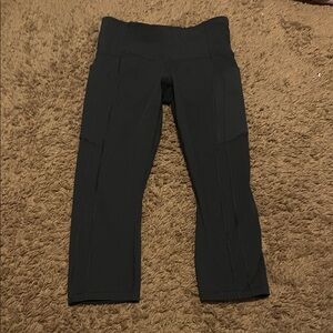 Athleta Adults Cropped Black Leggings